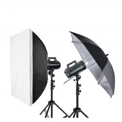 Quadralite Move X 300 Kit 2x flash da studio + 2x stativi