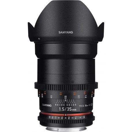 Obiettivo Samyang 35mm T1.5 Cine per fotocamere Canon EF