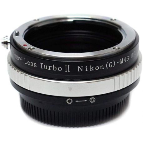 Zhongyi Mitakon Turbo adattatore II da obiettivo Nikon a fotocamera micro quattro terzi
