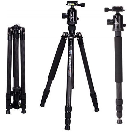 Triopo Treppiedi in carbonio GT-2504 + Testa N-1