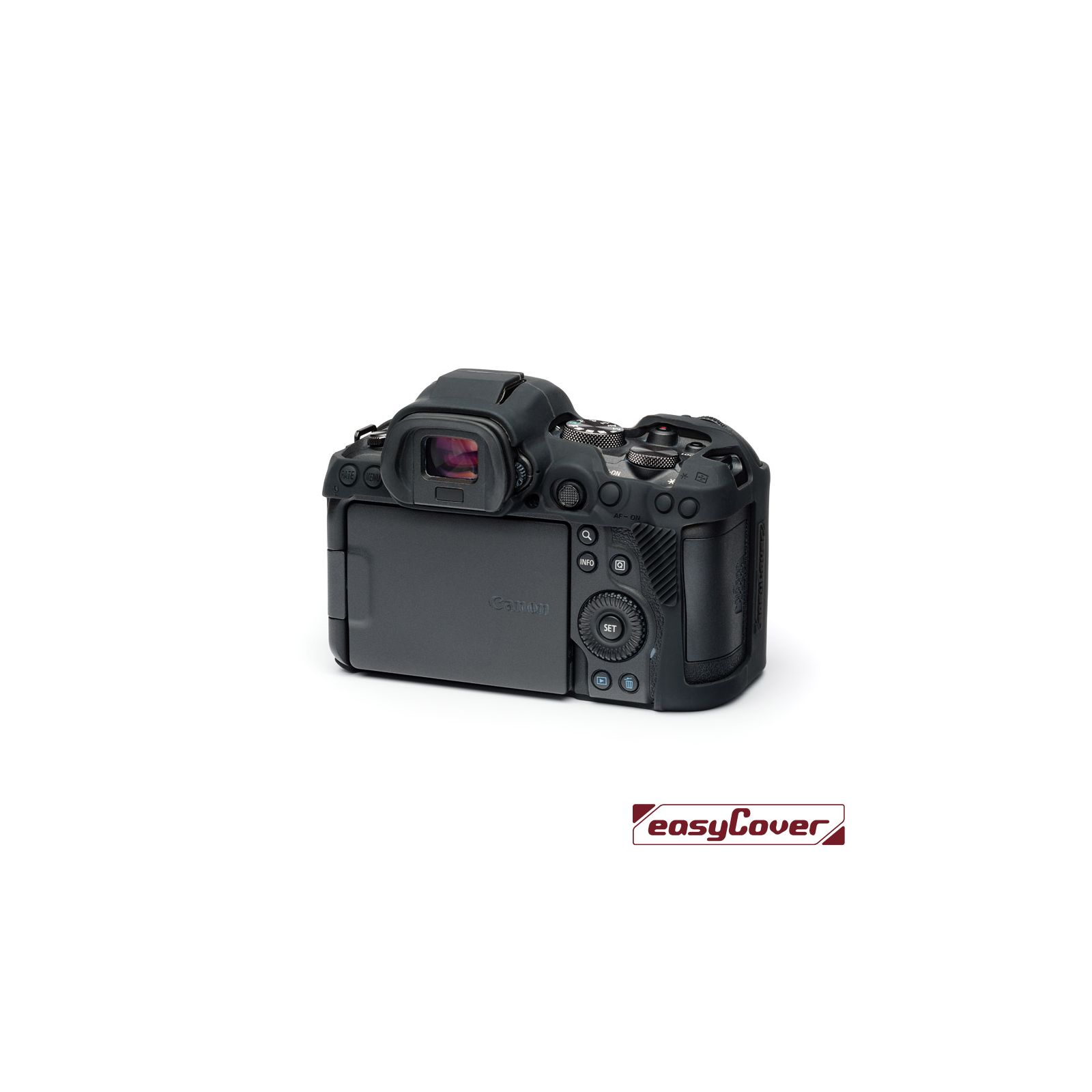 Fodera In Silicone EasyCover Per Canon R5/R6/R6 Mark II – Su Misura, Antiurto, Antigraffio, Finitura Mimetico, Presa Sicura