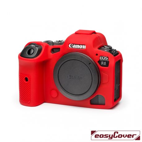 easyCover custodia protettiva in silicone rossa per Canon R5 / R6