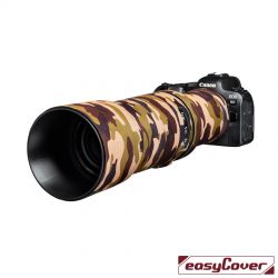 easyCover custodia in neoprene marrone mimetico per obiettivo Canon RF 600mm F/11 IS STM lens oak