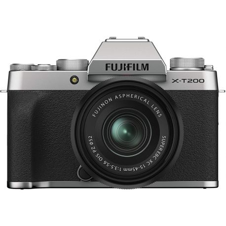 Fotocamera Mirrorless Fujifilm X-T200 Kit 15-45mm Silver PRONTA CONSEGNA