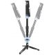 SIRUI P-204SR monopiede in alluminio con stativo e testa video VA-5