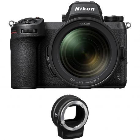 Fotocamera Mirrorless Nikon Z7 Mark II kit 24-70mm F4S [MENU ENG] + adattatore FTZ