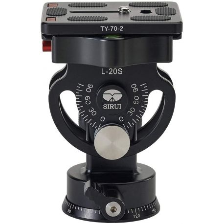 SIRUI L-20S testa per treppiedi panoramica inclinabile Tilt Head con piastra TY-70-2