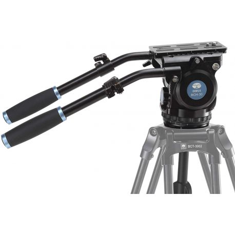 SIRUI BCH-30 testa video fluida per treppiedi serie BCT + testa 100mm half ball