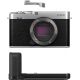 Fotocamera Mirrorless Fujifilm X-E4 body silver + impugnatura MHG-XE4