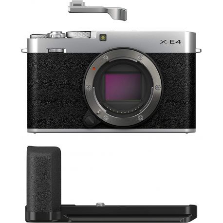 Fotocamera Mirrorless Fujifilm X-E4 body silver + impugnatura MHG-XE4