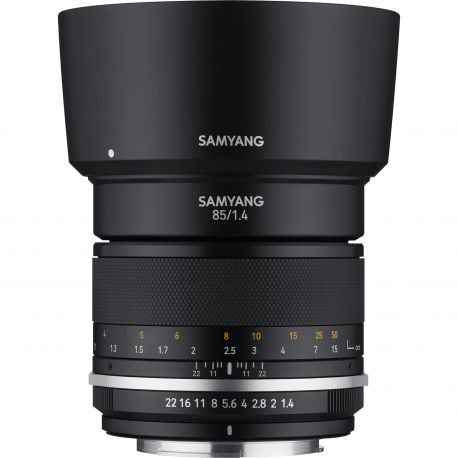 Obiettivo Samyang MF 85mm f/1.4 Mark II attacco Canon EF