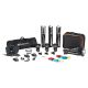 Quadralite SVL-400 Faretto LED 3 light kit studio fotografico (lampade + stativi + accessori)