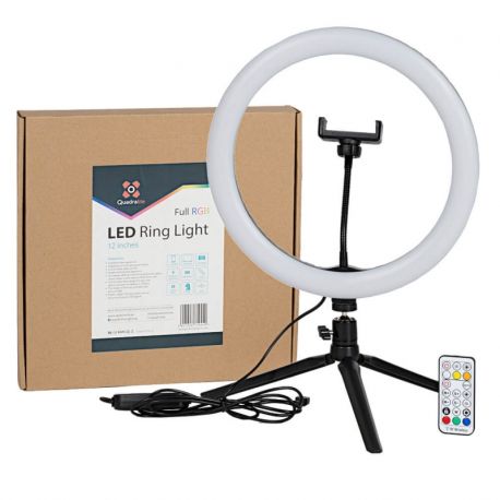 Quadralite Faretto LED circolare ring da 12''