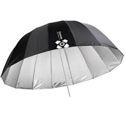 Quadralite Deep Space 105 ombrello parabolico argento e nero