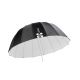 Quadralite Deep Space 130 ombrello parabolico bianco e nero