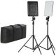 Quadralite Thea 450 Pannello LED kit (2x faretti + 2x stativi)
