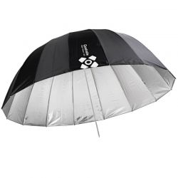 Quadralite Deep Space 130 ombrello parabolico argento e nero