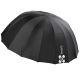 Quadralite Deep Space 130 ombrello parabolico argento e nero