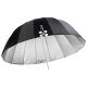 Quadralite Deep Space 165 ombrello parabolico argento e nero