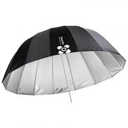 Quadralite Deep Space 165 ombrello parabolico argento e nero