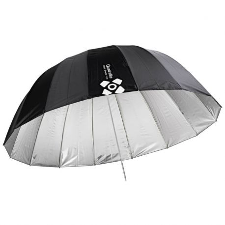Quadralite Deep Space 165 ombrello parabolico argento e nero