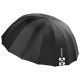 Quadralite Deep Space 165 ombrello parabolico argento e nero