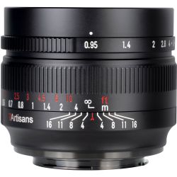 Obiettivo 7Artisans 50mm F/0.95 APS-C per mirrorless Fujifilm X