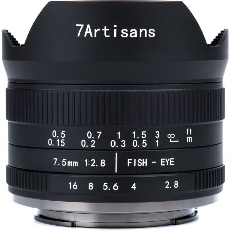Obiettivo Fish-Eye 7Artisans 7.5mm F/2.8 II APS-C attacco Sony E (A301B-II)