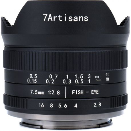 Obiettivo Fish-Eye 7Artisans 7.5mm F/2.8 II APS-C attacco Micro Quattro Terzi