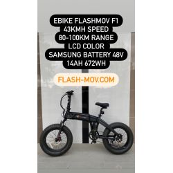 Flash-mov Bicicletta elettrica Fat eBike FM1 bici pieghevole 48v 750w 40Km/h DEMO