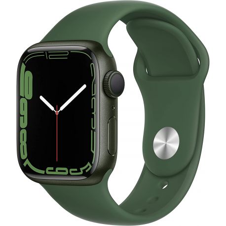 Apple Watch Series 7 GPS 41mm Cassa in alluminio cinturino Sport - Verde Trifoglio