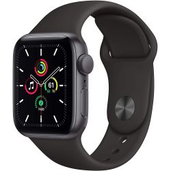 Apple Watch SE (2021) GPS 40mm Grigio Cassa in alluminio cinturino Sport - Nero Midnight