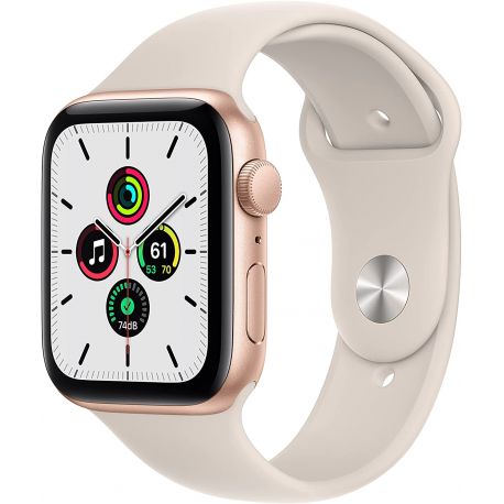 Apple Watch SE (2021) GPS 44mm Oro Cassa in alluminio cinturino Sport - Starlight