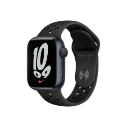 Apple Watch Series 7 Nike GPS 41mm Midnight Cassa in alluminio cinturino Sport Nero