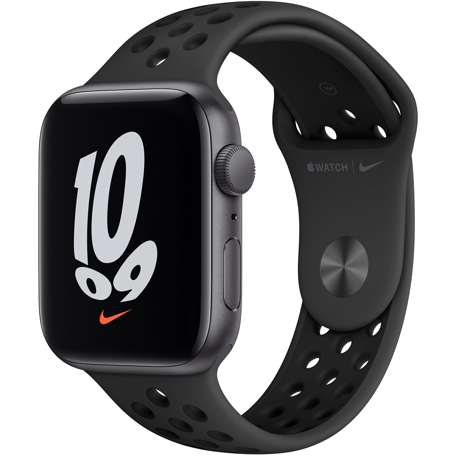 Apple Watch SE (2021) GPS Nike 44mm Grigio alluminio cinturino Sport - Nero