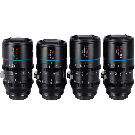 SIRUI Mars kit 4 obiettivi (24mm T2.9, 35mm T2, 50mm T2, 75mm T2) attacco micro quattro terzi