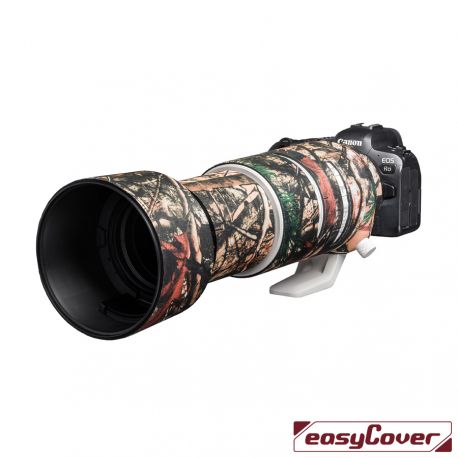 easyCover custodia protettiva forest mimetico in neoprene per Canon RF 100-500mm lens oak