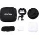 Godox SGGV8080 softbox 80x80cm per flash da esterno + griglia + staffa S2 type + custodia