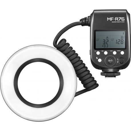 Godox Macro Ring Flash MF-R76 compatibile con Canon Nikon Sony Panasonic Olympus Fujifilm Pentax