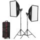 Godox SL-100Bi kit 2 faretti LED 2800-6500K + 2 stativi + softbox
