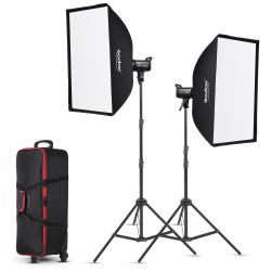 Godox SL-100D kit 2 faretti LED 5600k + 2 stativi + softbox