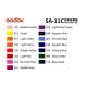 Godox Color SA-11C kit 15 gelatine colorate per faretto LED S30