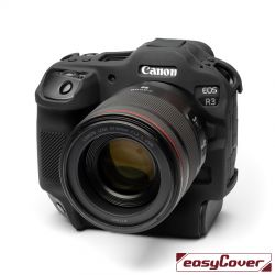 easyCover custodia protettiva in silicone nera per Canon EOS R3