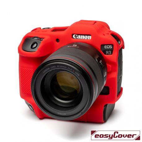 easyCover custodia protettiva in silicone rossa per Canon EOS R3
