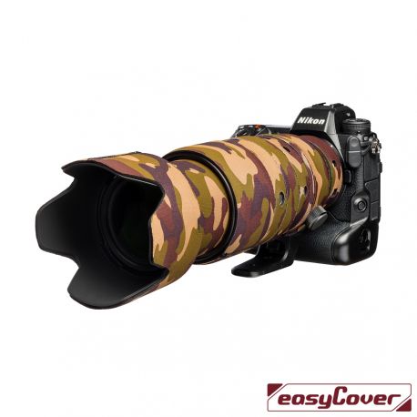 easyCover custodia in neoprene marrone mimetica per obiettivo Nikon Z 100-400mm f/4.5-5.6 VR S Lens Oak