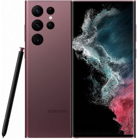 Smartphone Samsung Galaxy S22 Ultra S908 5G Dual Sim 8GB RAM 128GB Color Borgogna