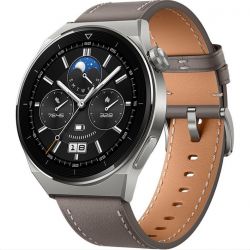 SmartWatch Huawei Watch GT 3 Pro Classic 46mm Cinturino in Pelle - Grigio Titanio