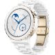 SmartWatch Huawei Watch GT 3 Pro 43mm Cinturino ceramica bianca - Color Oro