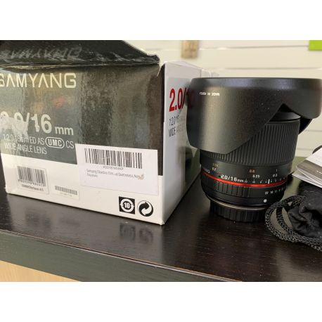 Samyang Obiettivo 16mm F/2.0 ED AS UMC CS per Olympus Quattroterzi *USATO*
