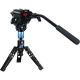 SIRUI P-325FS Monopiede in fibra di carbonio + base + testa video VA-5